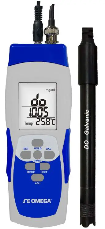 OMEGA DOH-10 Handheld Dissolved Oxygen Meter Kit with Optional SD Card Data Logger pro