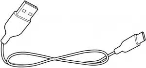 USB-A to USB-C charging cable