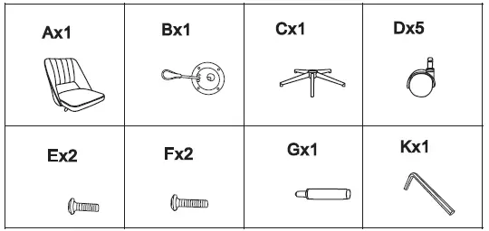 COSTWAY CB10249 Leisure Office Chair User Manual Fig2