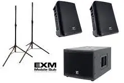 Yorkville EXM-MOBILE-SUB Battery Powered Portable Subwoofer fig 3