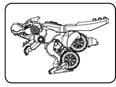 vtech 5379 Switch and Go T-Rex Muscle Car fig 5