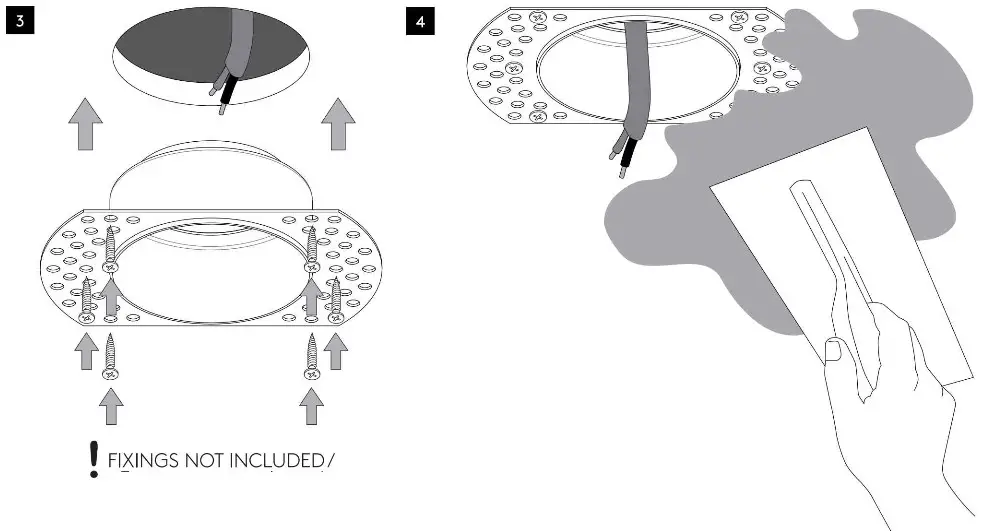 astro 1248017 Trimless Slimline Round Fixed Fire-Rated IP65 Downlight- 3