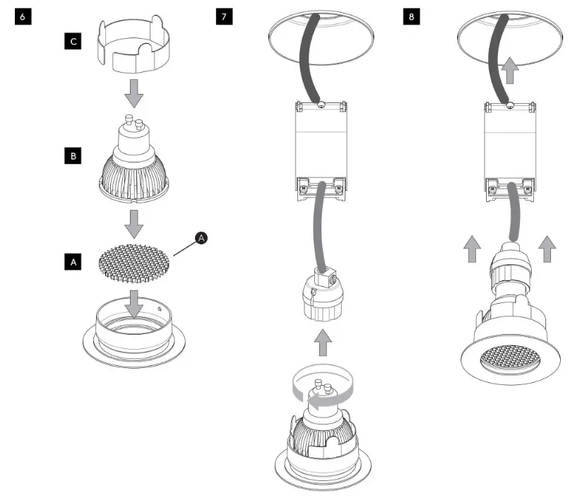 astro 1248017 Trimless Slimline Round Fixed Fire-Rated IP65 Downlight- 6