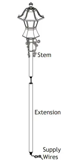 VPL-1006 Low Voltage Landscape Lighting - Install Stem