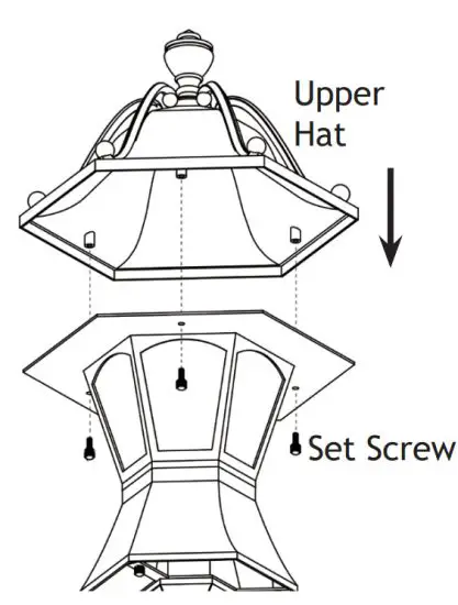 VPL-1006 Low Voltage Landscape Lighting - Upper Part of Hat