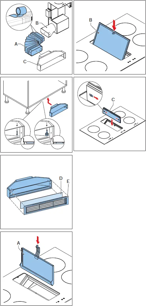 INVENTUM IKI9045FLOW Built-In Flow-In Induction Hob Dimensions 07