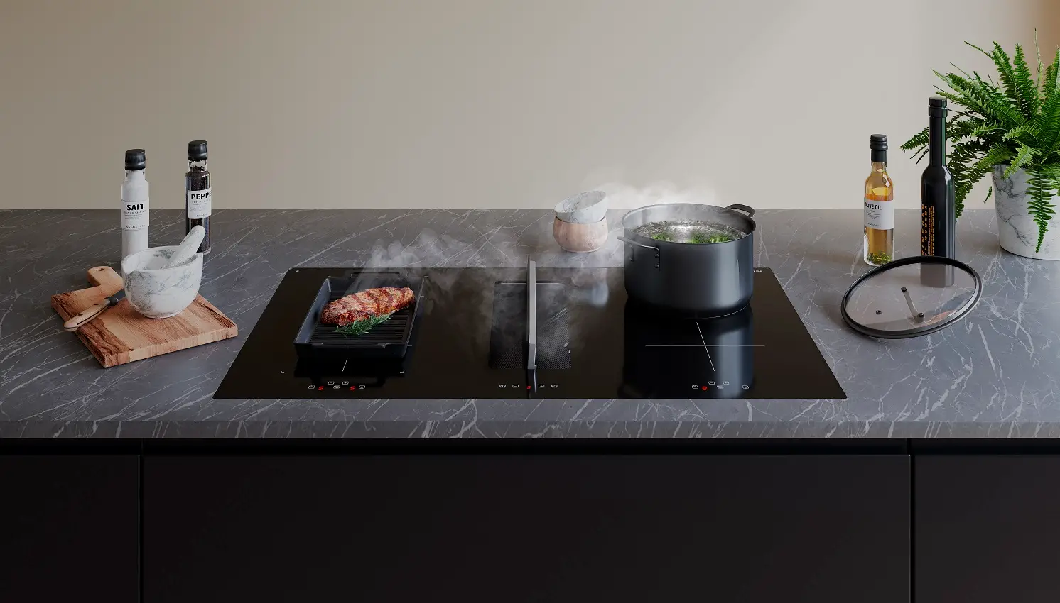 Inventum Iki9045flow Built-in Flow-in Induction Hob Instruction Manual