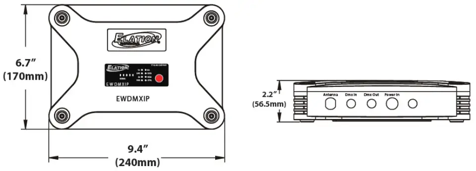 ELATION EWDMX IP Professional IP Wireless Transceiver - FIG4
