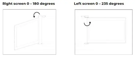 MISURA 3M101B Portable Dual Monitor - ANGLE