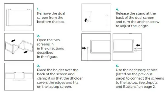 MISURA 3M101B Portable Dual Monitor - ASSEMBLY