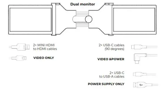 MISURA 3M101B Portable Dual Monitor - Dual monitor
