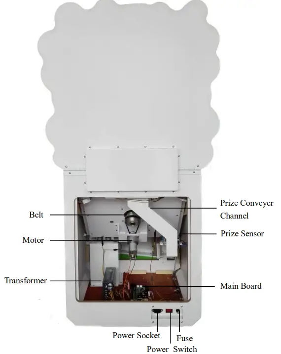 magic play 7331965710 Lollipops Vending Machine - Back View