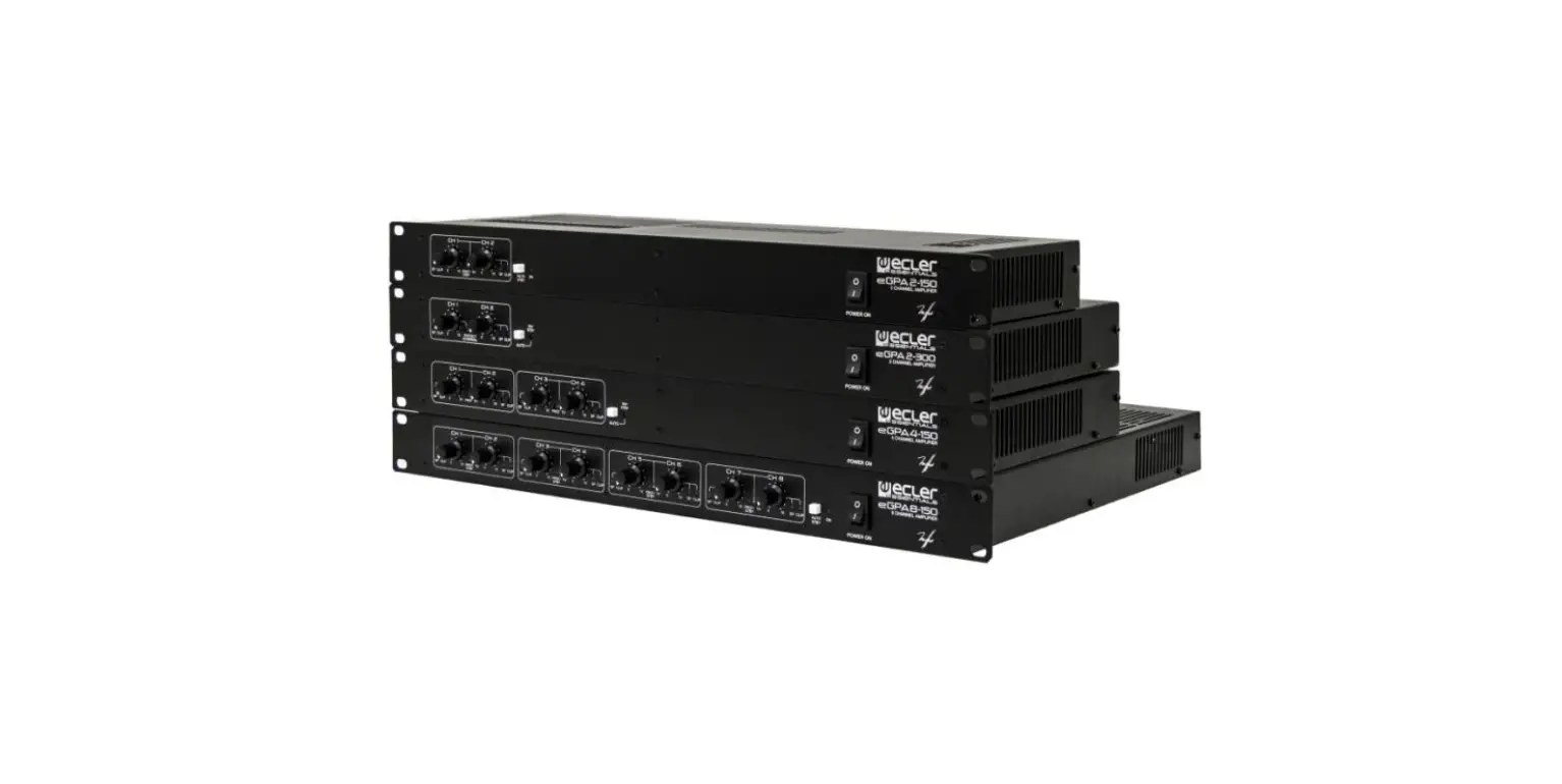 Ecler Egpa Series Low Impedance Amplifiers User Manual