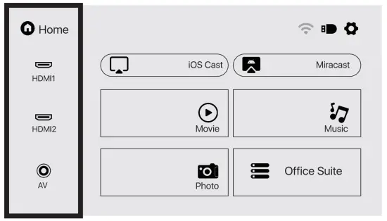lumeri F560 Powerfull Full HD LED Projector with 50000 Hours Lifespan - operation