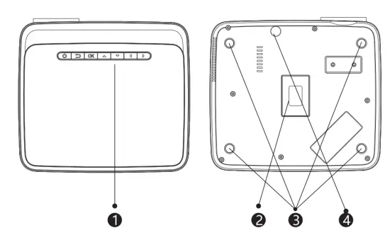 lumeri F560 Powerfull Full HD LED Projector with 50000 Hours Lifespan - overview1