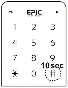 Epic Systems ES F300D Digital Door Lock - 10sec