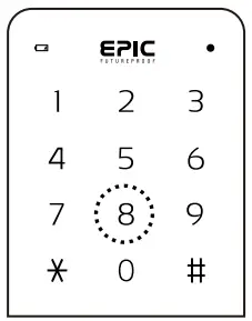 Epic Systems ES F300D Digital Door Lock - eight