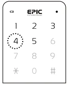 Epic Systems ES F300D Digital Door Lock - fore