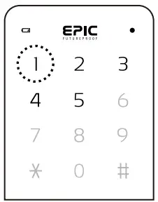 Epic Systems ES F300D Digital Door Lock - one