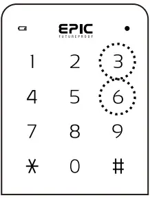 Epic Systems ES F300D Digital Door Lock - three six