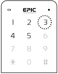 Epic Systems ES F300D Digital Door Lock - three