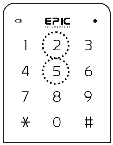 Epic Systems ES F300D Digital Door Lock - two five