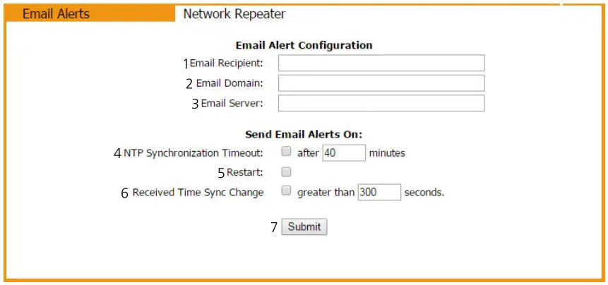 sapling SMA 1000 Network Repeater - Web Interface - Email Alerts