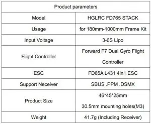 FIG 1 Product Specifications