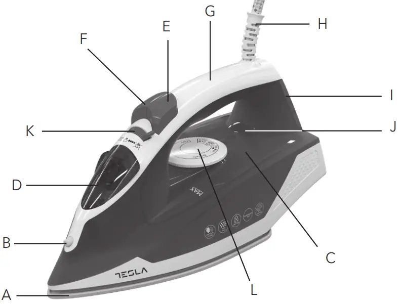 TESLA IR200R Steam Iron - Fig