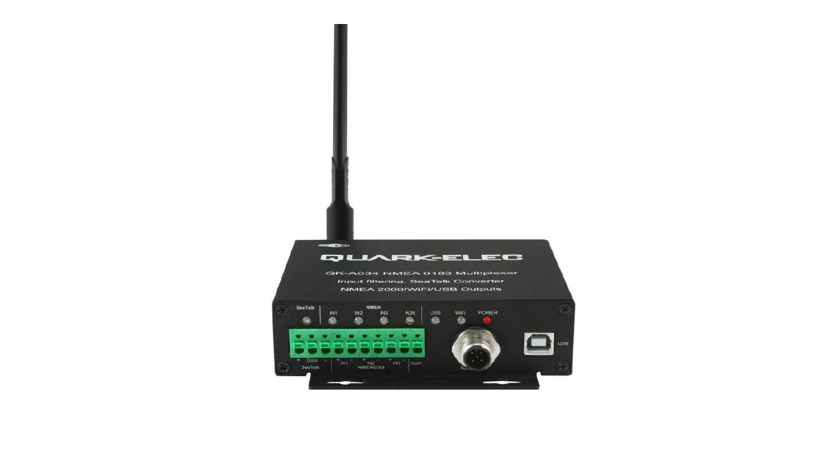 Quick Electronics Qk-a034 Wifi And Usb Multiplexer Nmea Seatalk User Manual Quick Electronics Qk-a034 Wifi And Usb Multiplexer Nmea Seatalk User Manual