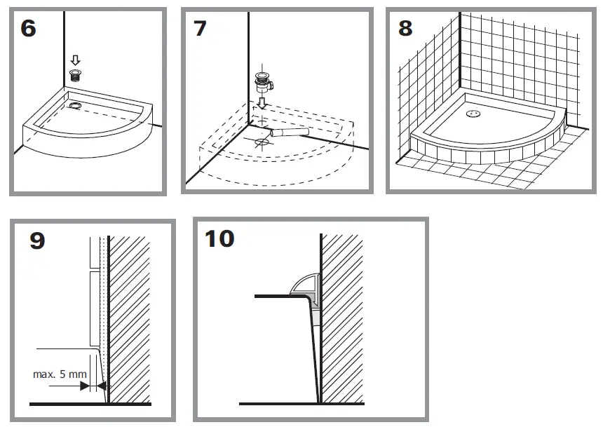 RAVAK A004401320 Kaskada Shower Tray fig 3