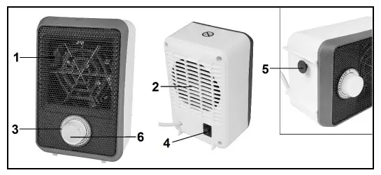 EUROM-Fanheater-600-Compact-Electric-Fan-Heater-fig2