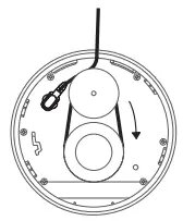 Remove and flip plate to remove Cable into the back of