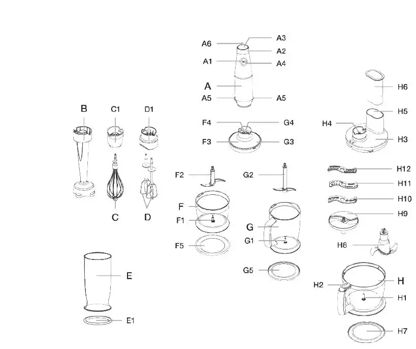eta 3016 Cabero Electric Blender with Accessories 1