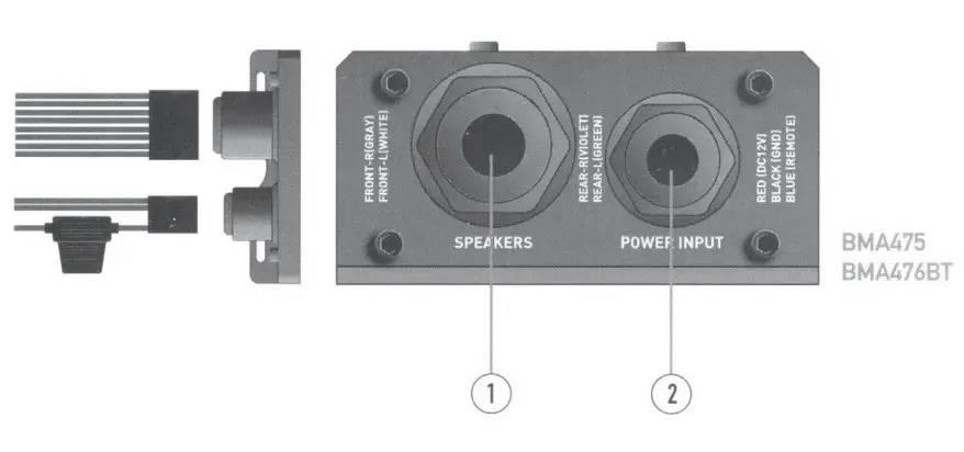 NavAtlas BMA476BT Waterproof Digital 4 Channel Amplifiers - figure 4
