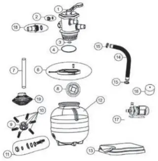 MARIMEX ProStar 3 Sand Filter D 8A