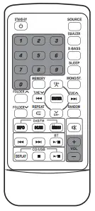 Lenco SCD 720 Portable Boombox with DAB FM Radio Bluetooth - button 1