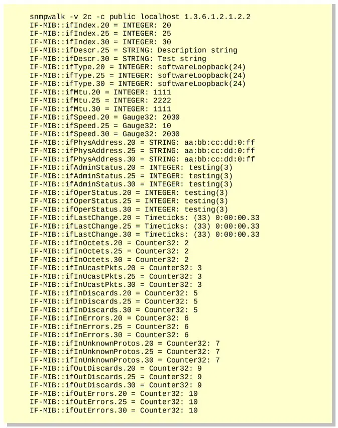 Snmpwalk example