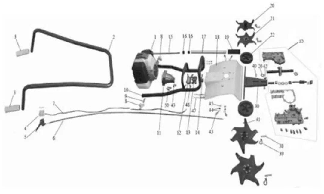 Handy THPMT Petrol Mini Tiller - MACHINE