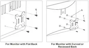 FIG 9 Attach the VESA Plate to the Monitor