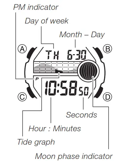 CASIO WS1300H 1AV Digital Watch - alam CASIO WS1300H 1AV Digital Watch
