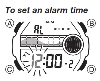 CASIO WS1300H 1AV Digital Watch - alam