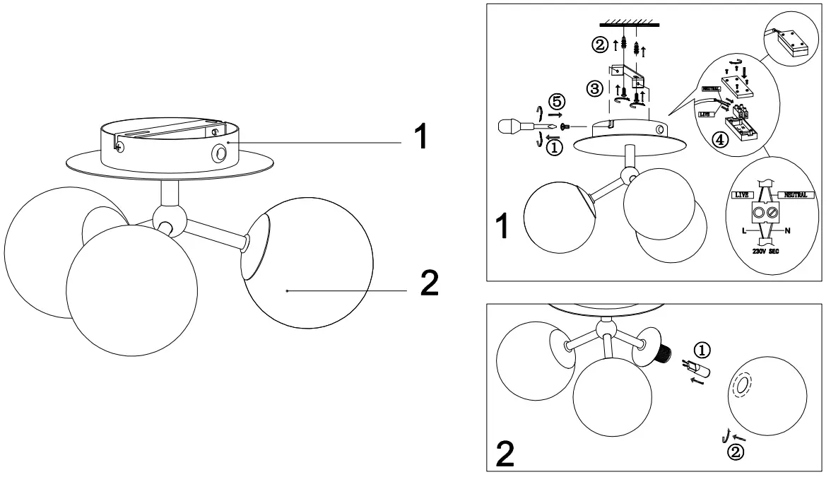 halo-design -Atom-Trio-Glass -Balls-Ceiling-Lamp-FIG1