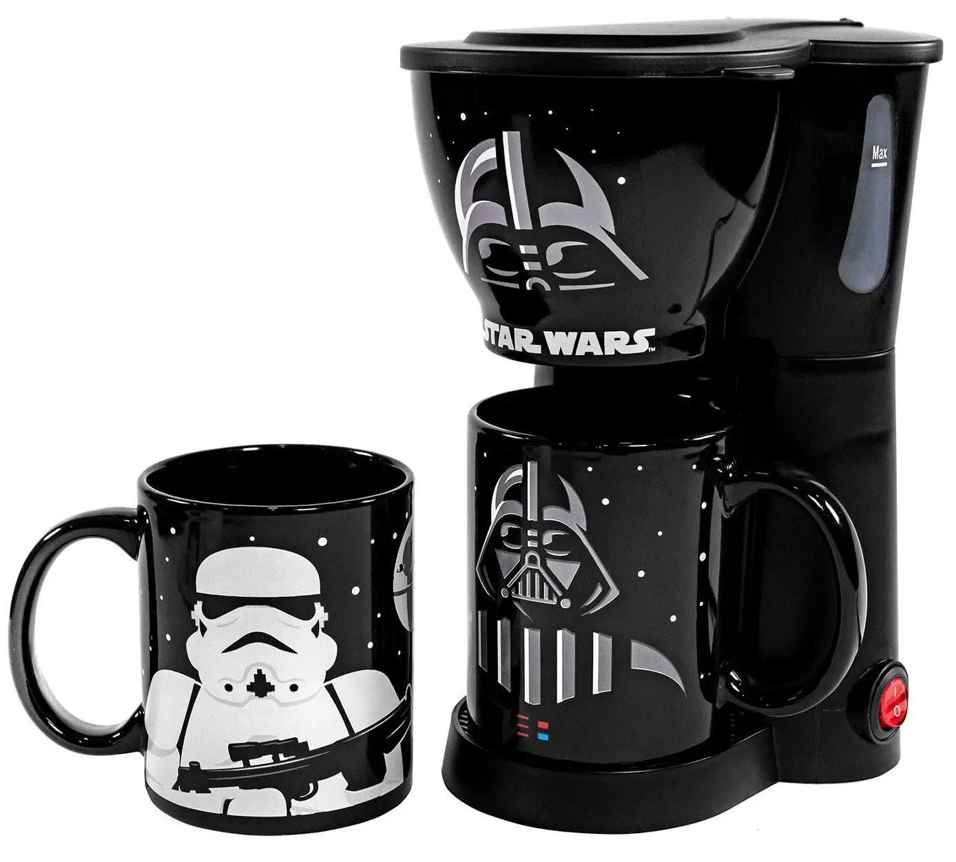 STAR WARS CM2-SRW-DVST Darth Vader 1 Cup Coffee Maker with 2 Mugs