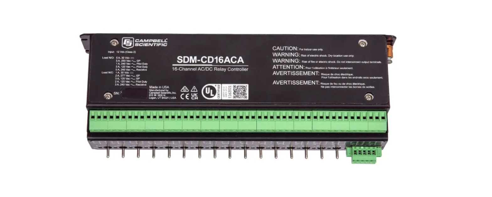 Campbell Scientific Sdm-cd16aca 16-channel Ac Dc Relay Controller Owner's Manual