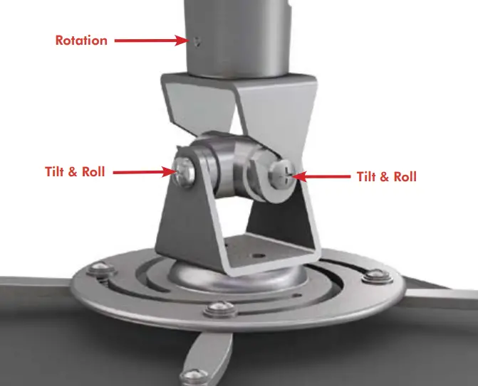 SALAMANDER DESIGNS Luna Ceiling 200 Projector - Adjustments