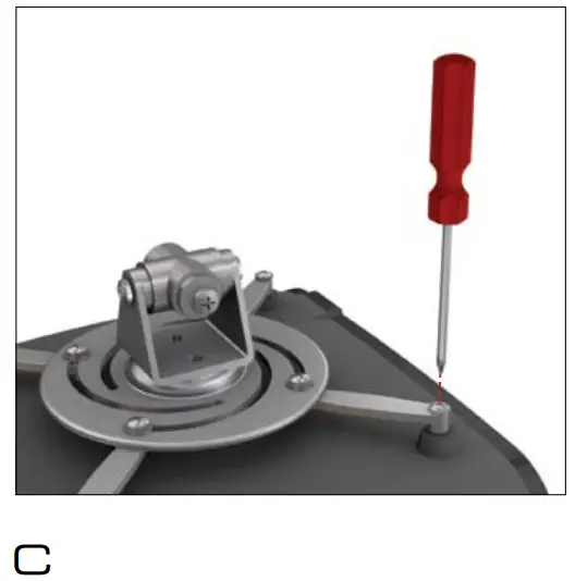 SALAMANDER DESIGNS Luna Ceiling 200 Projector - Bracket 7