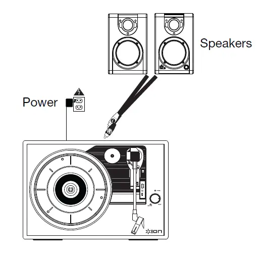 ION Vinyl Transport Audio Suitcase Built-In Speakers 1
