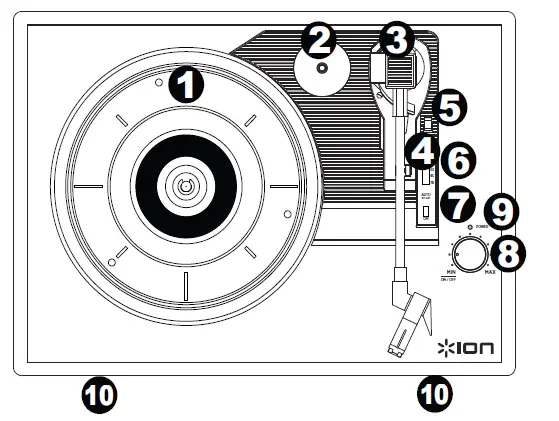 ION Vinyl Transport Audio Suitcase Built-In Speakers 2