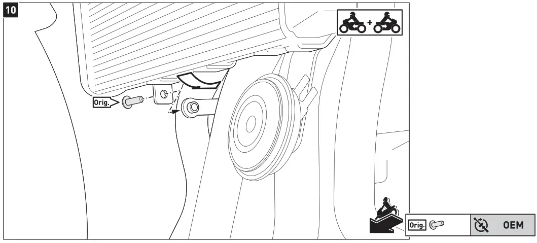 SW-MOTECH STP.11.590.10501-B Crush Pads - 10